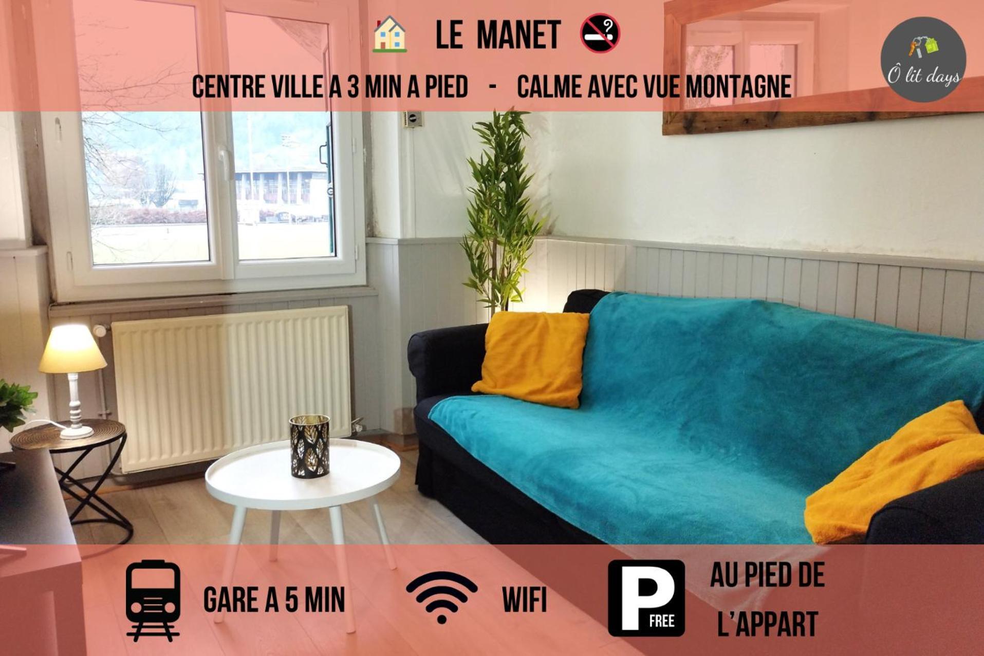 Le Manet - Appartement Proche Centre Ville - Parking Gratuit 博讷维尔 外观 照片